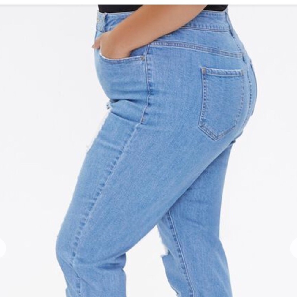 Distressed Mom Jeans - Picture 3 of 6
